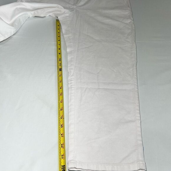 Eileen Fisher White High Rise Cropped Pants Tapered Hemp Cotton New Size 10P - Picture 14 of 14